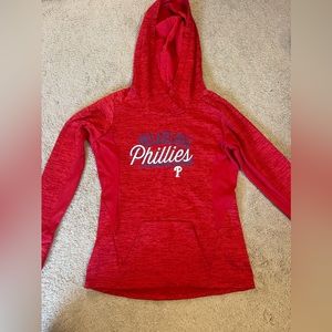 Women’s Majestic Phillies hoodie.  Great condition.  Wore only one time.